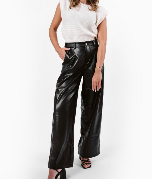 Wide Leg Pants Black